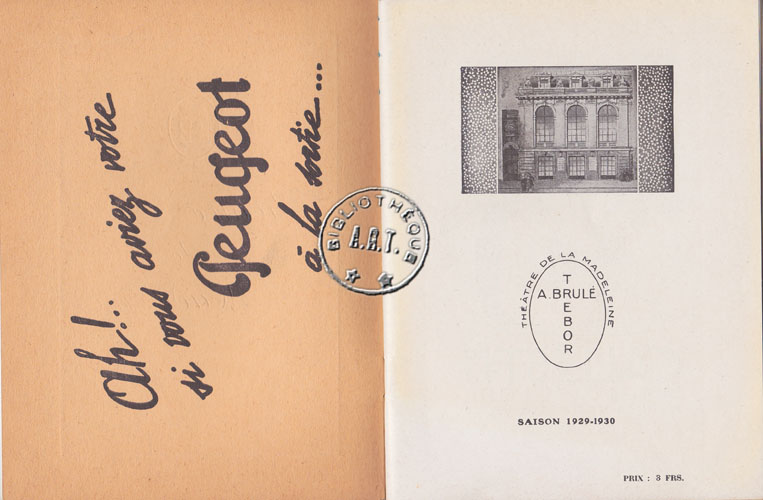 Les programmes de Théatre de l\