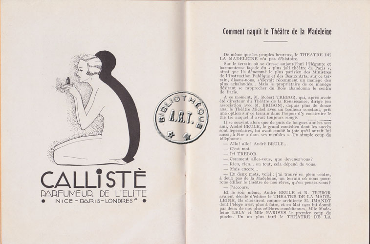 Les programmes de Théatre de l\