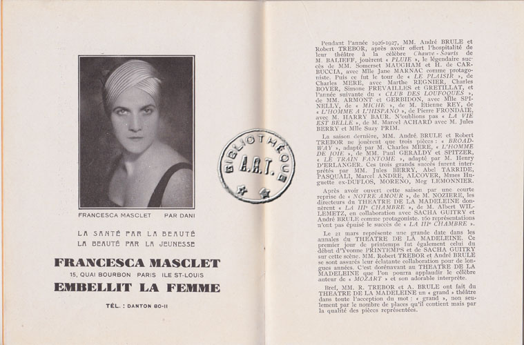 Les programmes de Théatre de l\