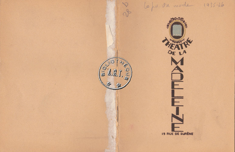 Les programmes de Théatre de l\
