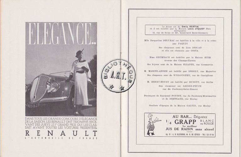 Les programmes de Théatre de l\