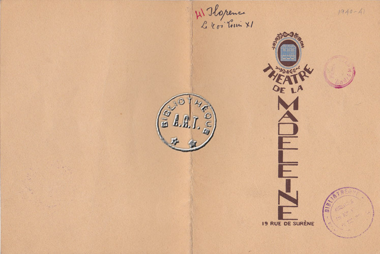 Les programmes de Théatre de l\