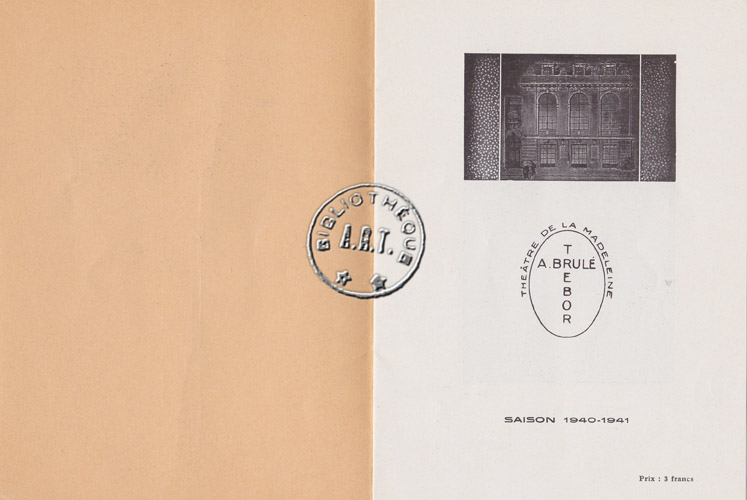 Les programmes de Théatre de l\
