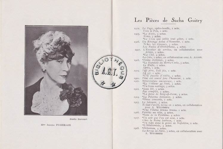 Les programmes de Théatre de l\
