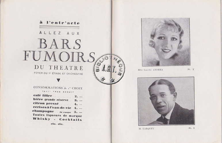 Les programmes de Théatre de l\