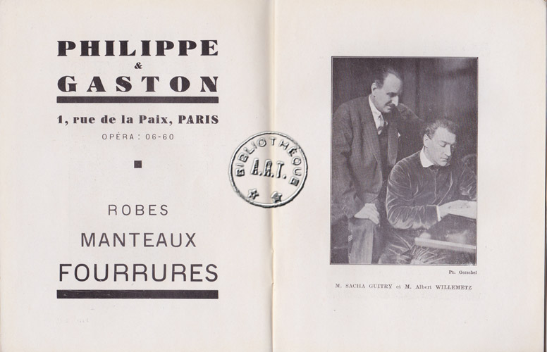 Les programmes de Théatre de l\