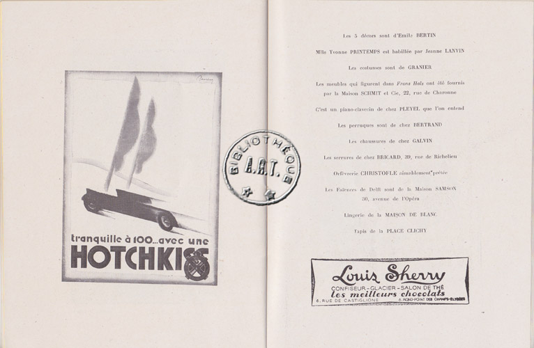 Les programmes de Théatre de l\