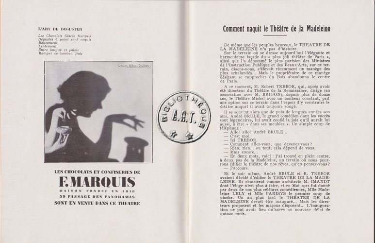 Les programmes de Théatre de l\