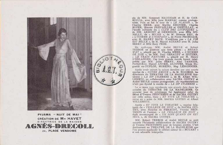 Les programmes de Théatre de l\