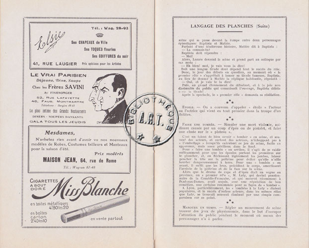 Les programmes de Théatre de l\