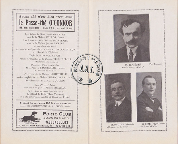 Les programmes de Théatre de l\