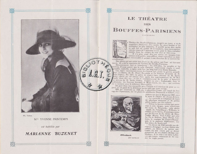 Les programmes de Théatre de l\