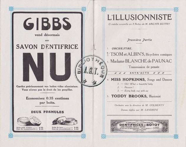 Les programmes de Théatre de l\