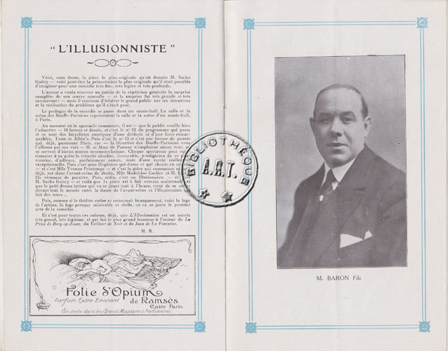 Les programmes de Théatre de l\