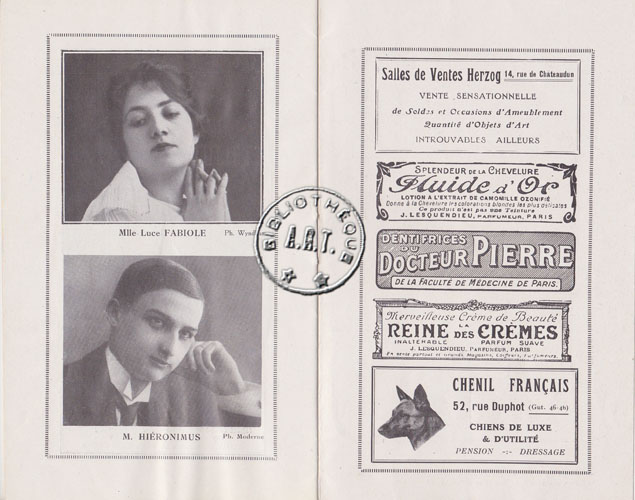 Les programmes de Théatre de l\