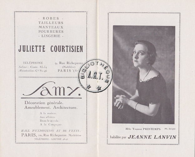 Les programmes de Théatre de l\