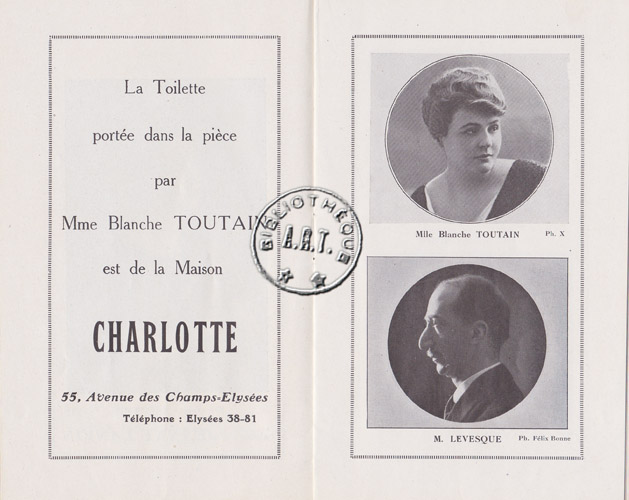 Les programmes de Théatre de l\