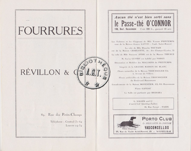 Les programmes de Théatre de l\