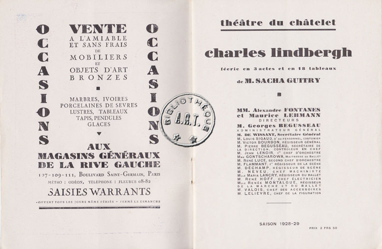 Les programmes de Théatre de l\