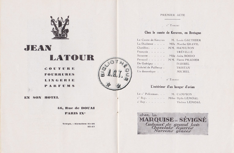 Les programmes de Théatre de l\