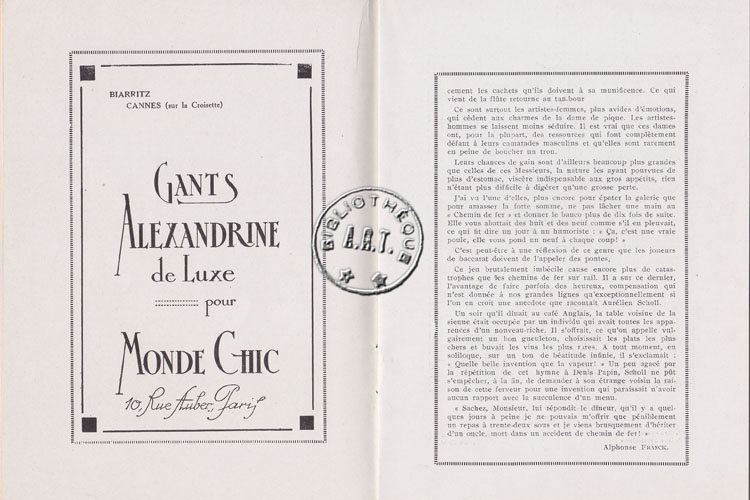 Les programmes de Théatre de l\