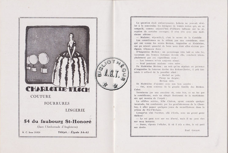 Les programmes de Théatre de l\