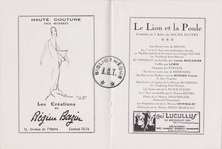 Les programmes de Théatre de l\