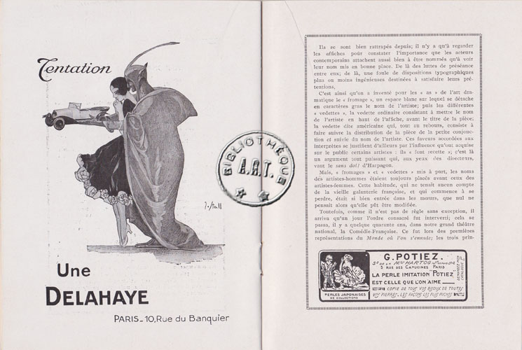 Les programmes de TThéatre de l\