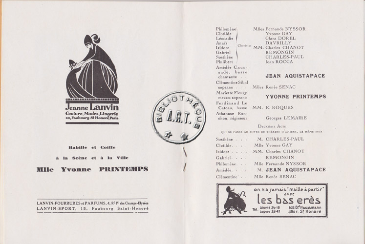 Les programmes de Théatre de l\