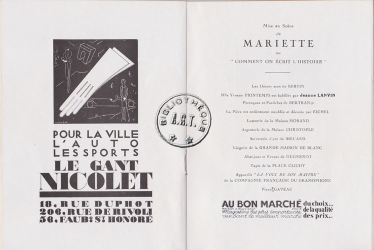 Les programmes de Théatre de l\