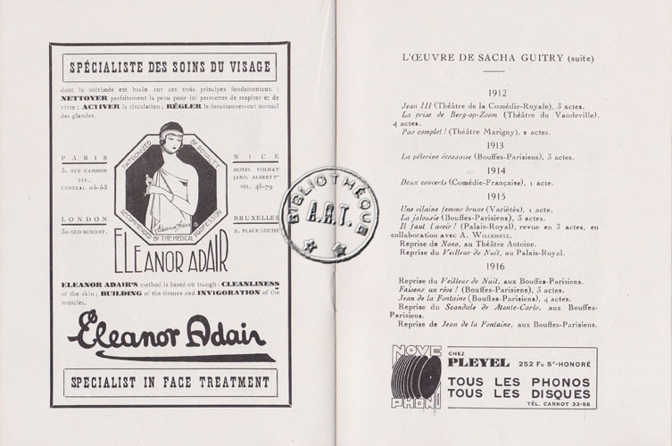 Les programmes de Théatre de l\