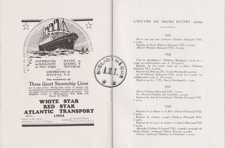 Les programmes de Théatre de l\