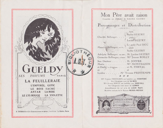 Les programmes de Théatre de l\