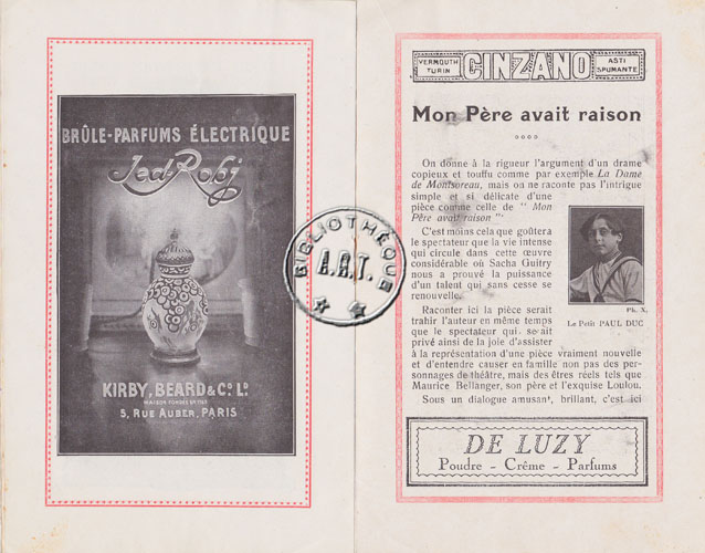 Les programmes de Théatre de l\