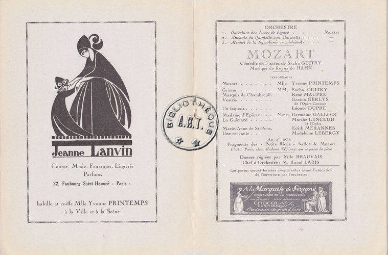Les programmes de Théatre de l\