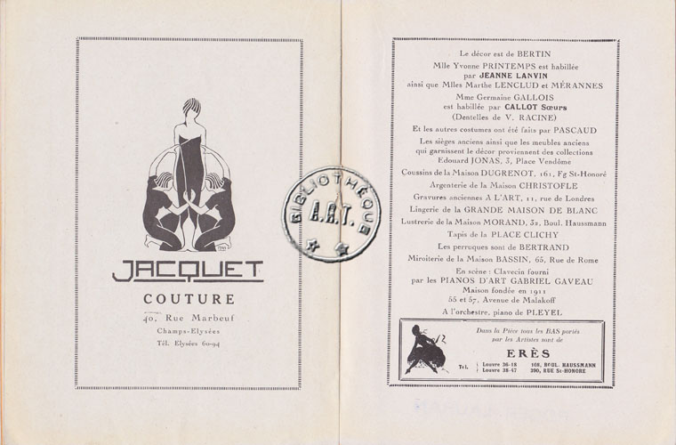 Les programmes de Théatre de l\