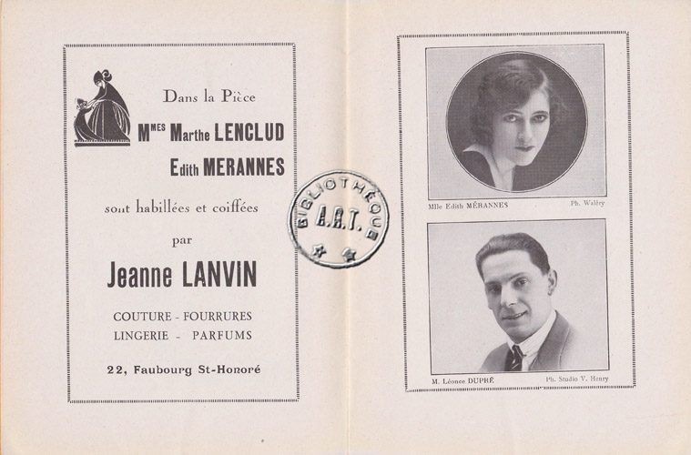 Les programmes de Théatre de l\