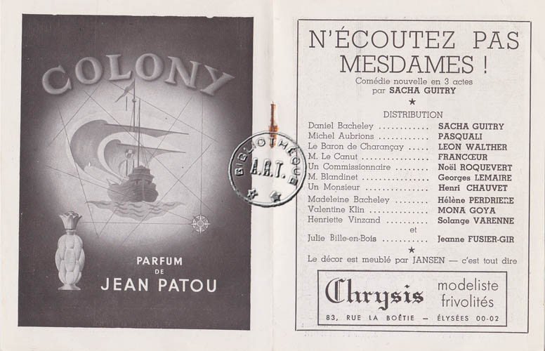 Les programmes de Théatre de l\