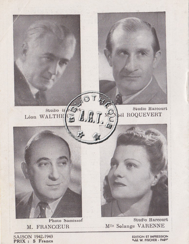 Les programmes de Théatre de l\