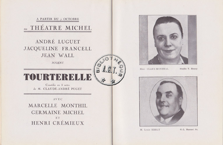Les programmes de Théatre de l\