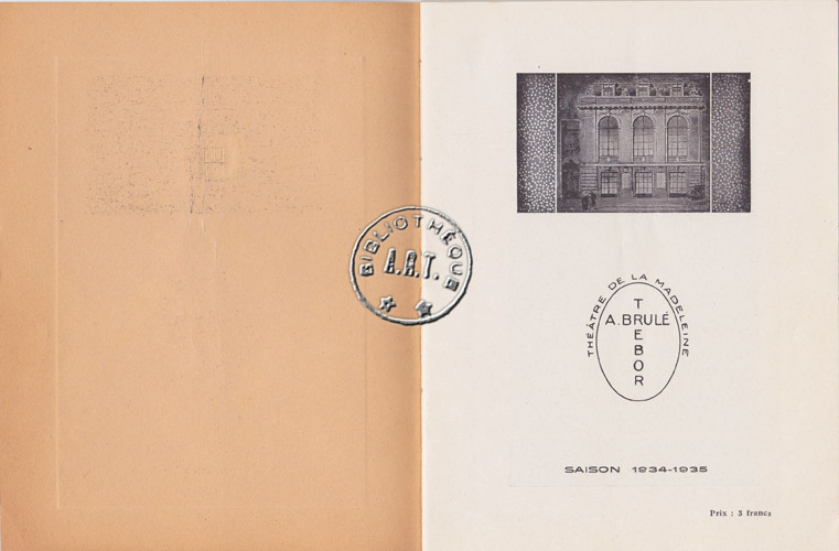Les programmes de Théatre de l\