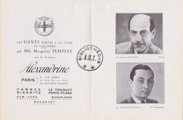 Les programmes de Théatre de l\