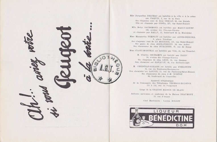 Les programmes de Théatre de l\