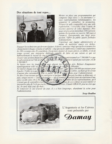 Les programmes de Théatre de l\