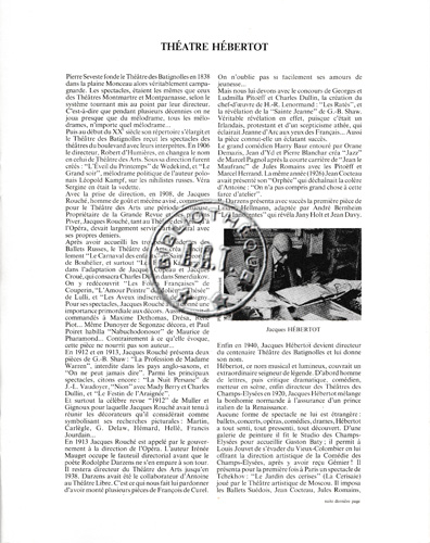 Les programmes de Théatre de l\