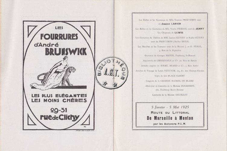 Les programmes de Théatre de l\