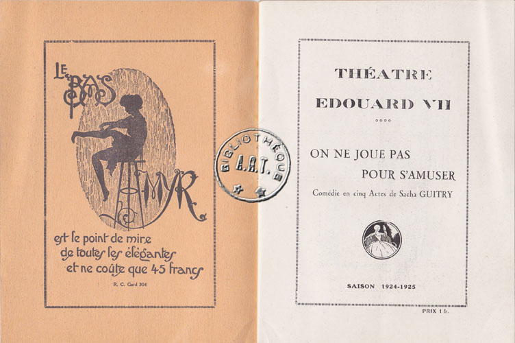 Les programmes de Théatre de l\