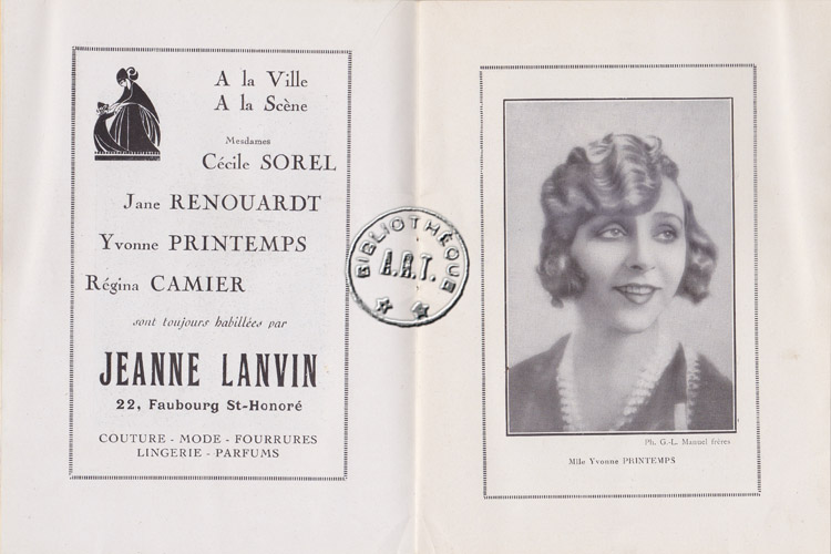 Les programmes de Théatre de l\