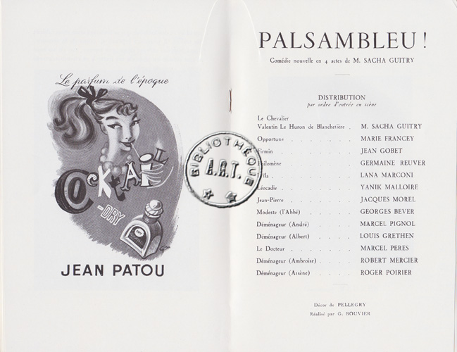 Les programmes de Théatre de l\