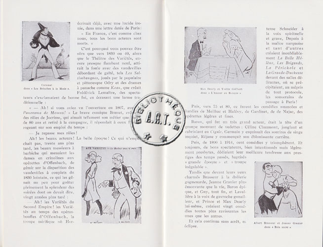 Les programmes de Théatre de l\